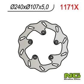 NG BRAKES Galinis fiksuotas Wave stabdžių diskas 240mm Gas Gas / Husqvarna / KTM 450-990cc 04-24