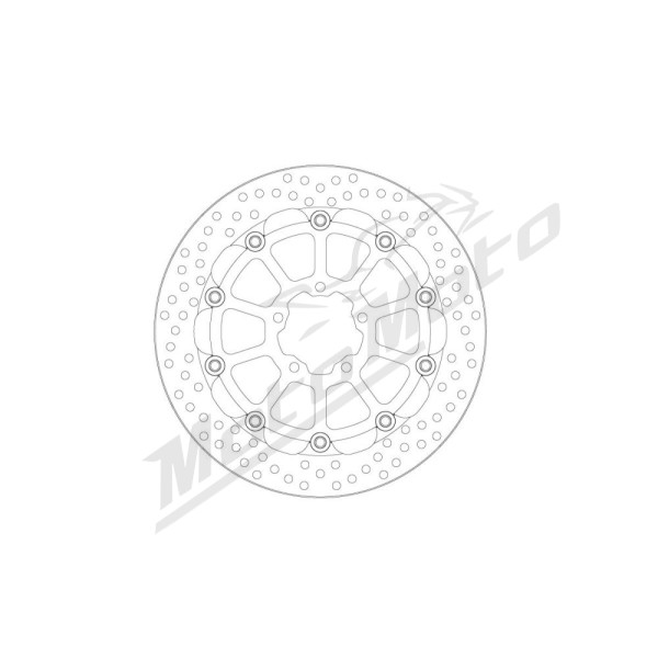 MOTO-MASTER Halo Racing  Front Floating Brake Disc KTM Duke 990 2024