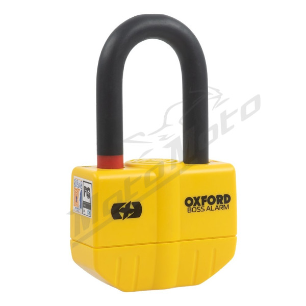 Oxford Boss Alarm 14mm Yellow + 12mm x 1.5m Chain