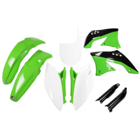 UFO Plastic set with fork guards Kawasaki KXF 450 09-11
