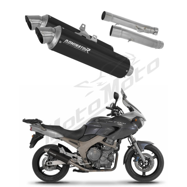 Dimonator Exhaust Silencer Muffler GPF BLACK + dB killer Yamaha TDM 900 02-13
