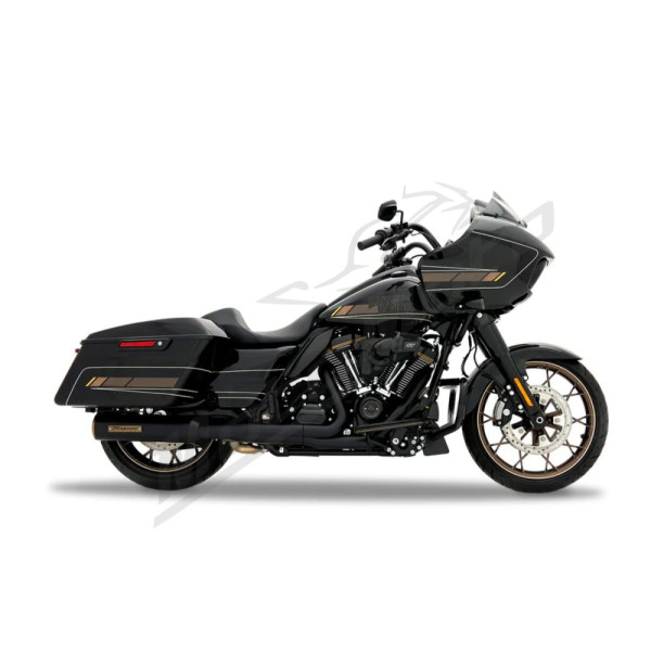 RINEHART RACING 500-1101 4.5" HP45 Slip-On Mufflers for Harley Davidson FLH / FLHFB / FLHR / FLHRC / FLHRXS 1750-1977cc 17-25