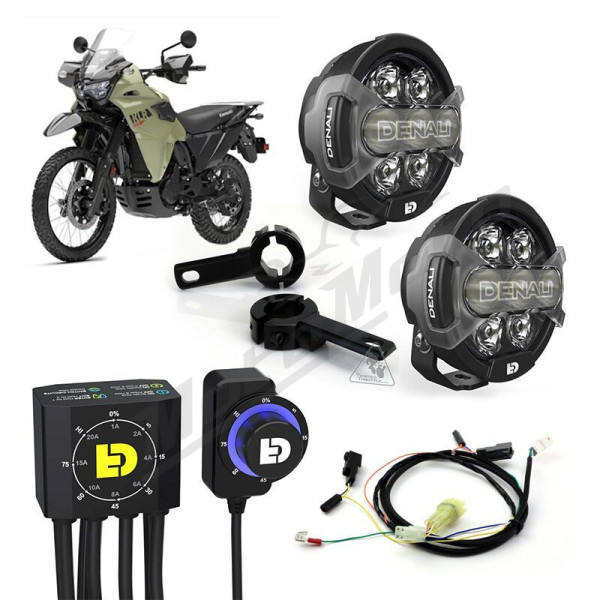 DENALI DialDim D7 Pro Papildomų žibintų kompl. Kawasaki KLR 650 2022