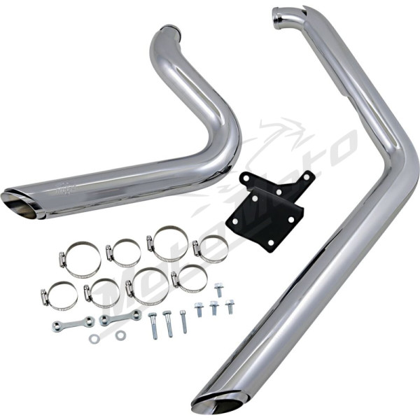 VANCE & HINES "Shortshots Staggered" išmetimo sistema Chrominė Harley Davidson FXD / FXDWG / FXDX / FXDXT 1340-1450cc 91-05