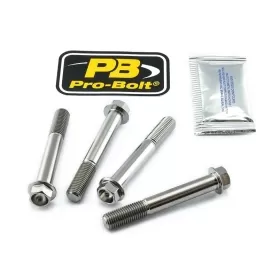 PRO BOLT Titanium Brake Caliper Mount Kit Kawasaki / Suzuki / Yamaha 600-1300cc 04-25