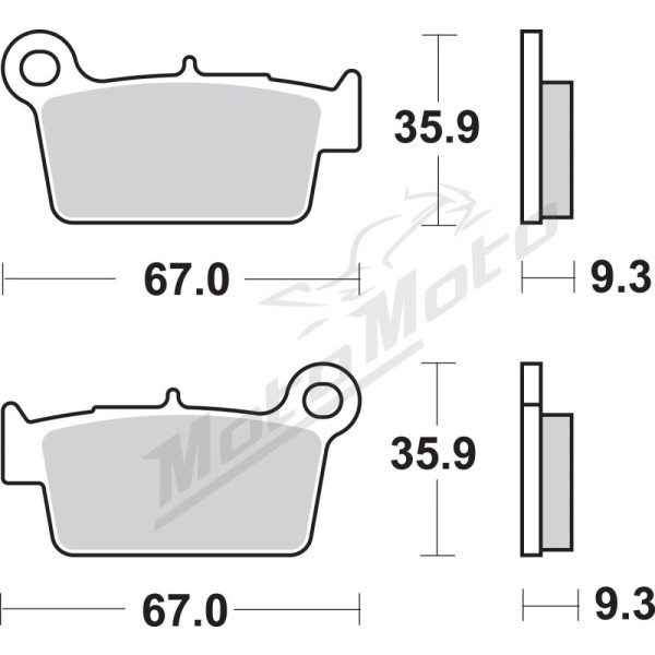 SBS SI Offroad Sintered 790SI Brake Pads Aprilia / Beta / GasGas / Kawasaki / Suzuki / TM Racing / Yamaha / Zero 125-550cc 01->