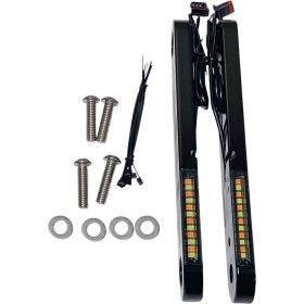 CUSTOM DYNAMICS ProBEAM® Dynamic Strips™ V2 Front Turn Signals Harley Davidson FLH / FLHR 1340-1977cc 96-24