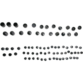DRAG SPECIALTIES Standard Engine Bolt Cover Kit Harley Davidson FLD / FXD / FXDB / FXDBA / FXDBB 1450-1800cc 06-17