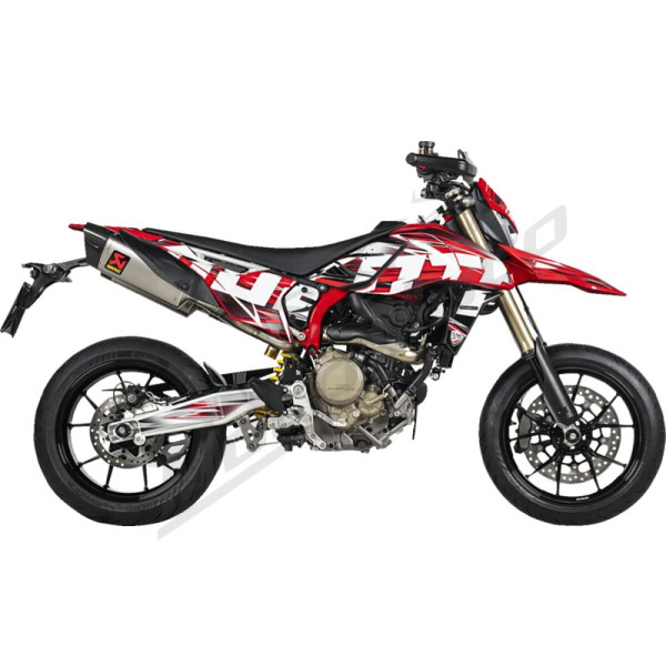 AKRAPOVIC Slip-On Anglies pluošto / titano duslintuvai Ducati Hypermotard  698 24-25