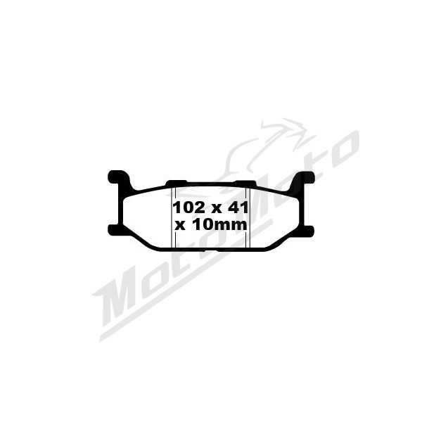 EBC SFA stabdžių trinkelės YAMAHA XP / YP 400-500cc 01-04