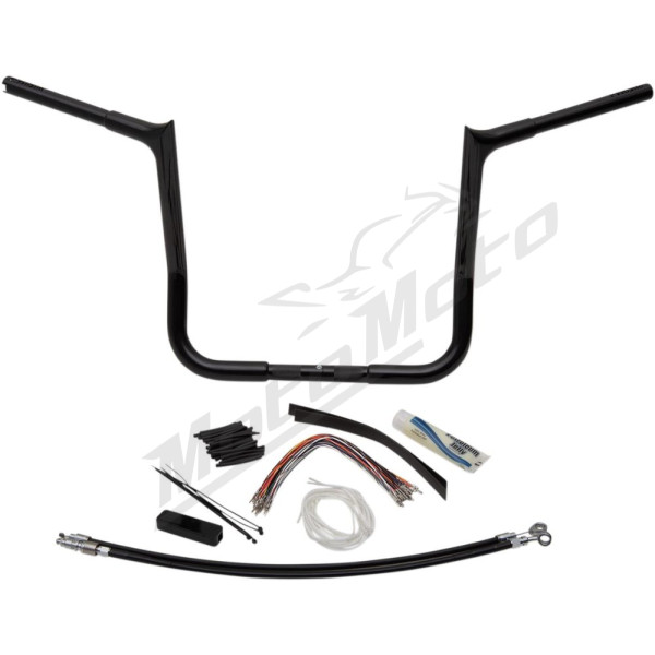 FAT BAGGERS INC. Pointed Top Vairo kompl. juodas 91.5x35.5cm Harley Davidson FLHTC / FLHTCUSE / FLHTK / FLHX 1584-1800 08-13 