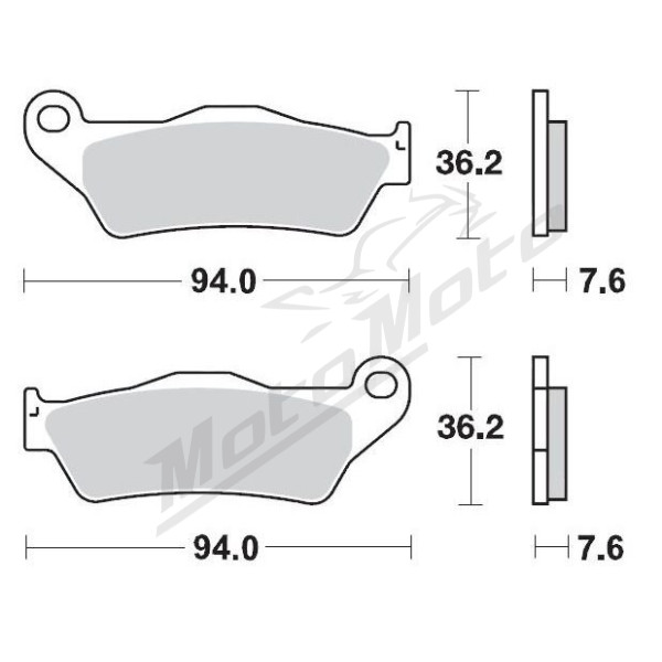 MOTO-MASTER Ceramic Brake Pads Aprilia / Ducati / Husqvarna / KTM / Moto Guzzi / Triumph / Yamaha 125-1300 92-26