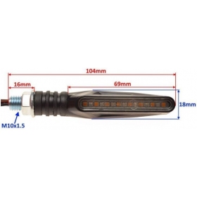 Universalūs posūkiai LED 2vnt.