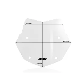 WRS BM026T ENDURO Priekinis stiklas Skaidrus BMW R1200GS / R1250GS 13-24