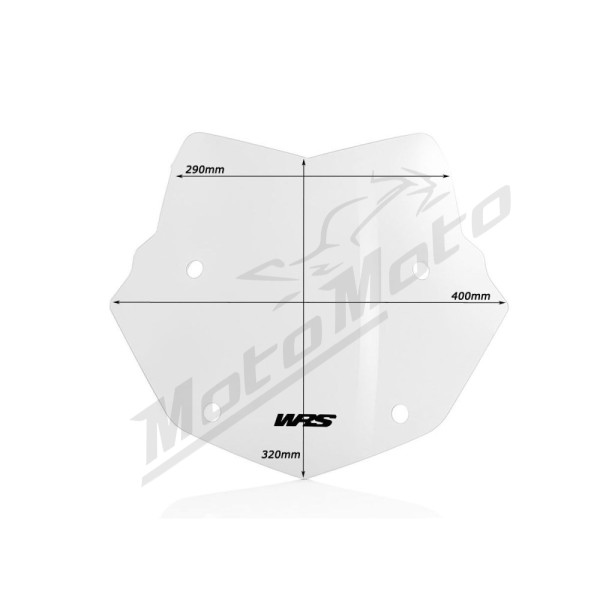WRS BM026T ENDURO Windscreen Clear BMW R1200GS / R1250GS 13-24