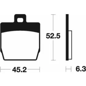 TECNIUM Scooter Organic Brake pads ME231 MBK / Yamaha 50cc 97-18