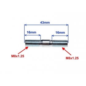 Studs M8x1,25 (length 43mm) 2pcs