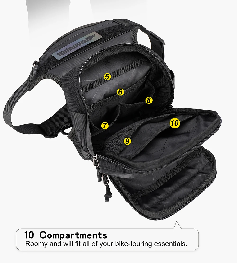 Rhinowalk Thigh Bag 16,5x10x31cm