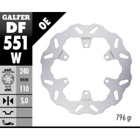 GALFER Fiksuotas galinis stabdžių diskas ROYAL ENFIELD BULLET / CLASSIC / SCRAM / HIMALAYAN 400-650cc 19-26