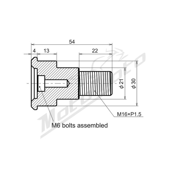 DAYTONA Adapter For Barend Mirror Yam Yamaha MT-07 / MT-09
