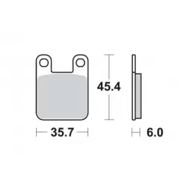BRAKE PADS FERODO FRP405P / MCB535 STANDARD PLATINUM