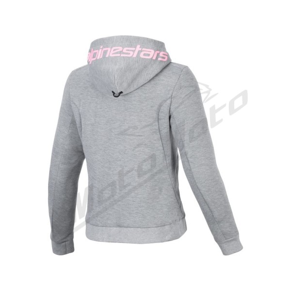 Alpinestars Hoodie Woman Chrome v2 Gray/Pink