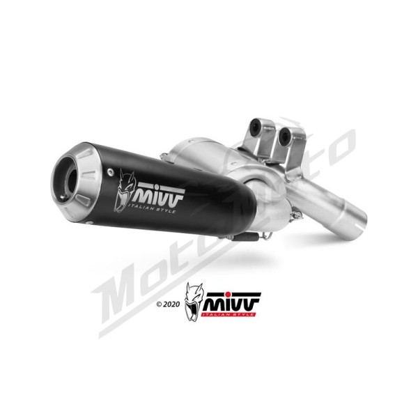 MIVV X-M1 Slip-on - Steel Black/Stainless Steel BMW F 900 XR 20-25