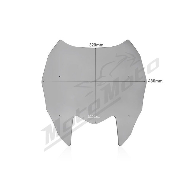 WRS Scooter priekinis stiklas Lengvai Tamsintas 32cm Yamaha XP 560 T-Max ABS 22-24