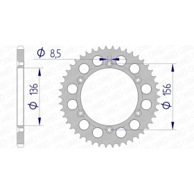 AFAM Aluminium Rear Sprocket 520 42-53teeth