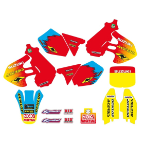 Blackbird set of decals (stickers) REPLICA TEAM SUZUKI 1999 Suzuki RM 125-250cc 96-00