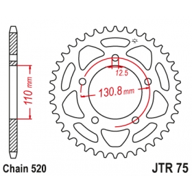 Rear sprocket JTR75