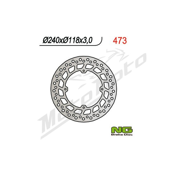 NG BRAKES Front Fixed Brake Disc 240mm Honda CR / CRM / CRE / CRM 50-650cc 83-12