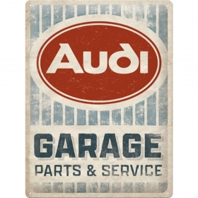 Metal tin sign AUDI GARAGE 30x40