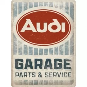 Metal tin sign AUDI GARAGE 30x40