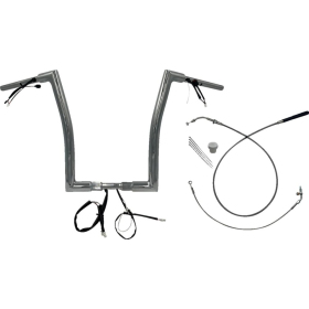 FAT BAGGERS INC. 1-1/2" EZ Install Flat Top Sharknose Handlebar Chrome 38mm 89cm (40,5cm)