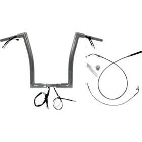 FAT BAGGERS INC. 1-1/2" EZ Install Flat Top Sharknose Handlebar Chrome 38mm 89cm (40,5cm)