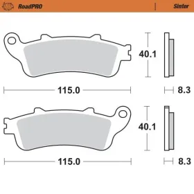 MOTO-MASTER Roadpro Rear Brake Pads Honda CB / CBR / NT / VTX / XL 650-1800 97-17 