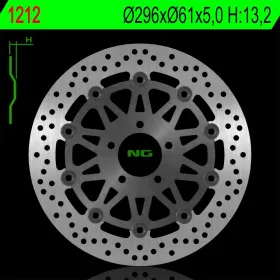 NG BRAKES Priekinis plaukiojantis stabdžių diskas 296mm Kawasaki ZX-9R Ninja 900cc 98-99