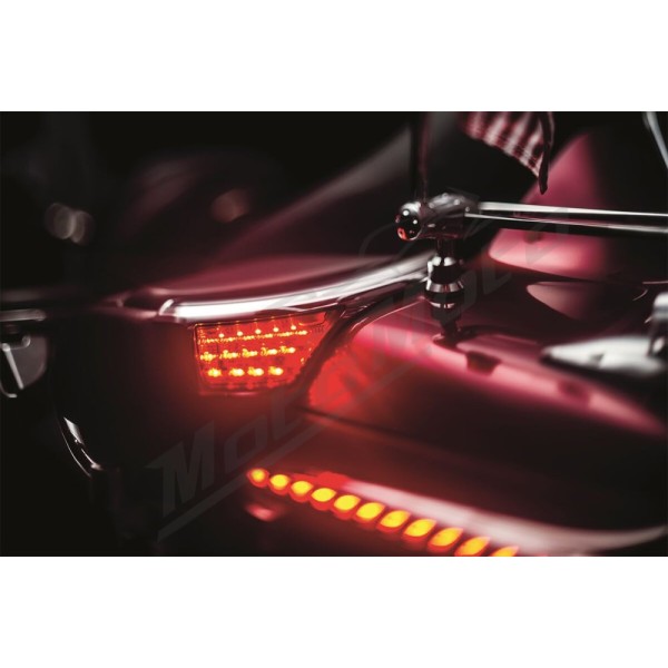 KURYAKYN Passenger Armrest Trims with LED Turn Signal Accents Honda GL 1800 06-16