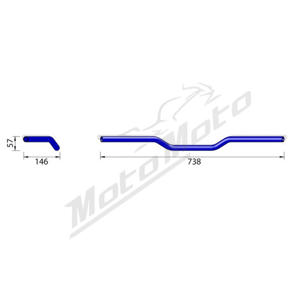 HIGHSIDER Pro Superbike AN1 Vairas 738mm Aprilia / Honda / Suzuki / BMW 125-1300 78-26