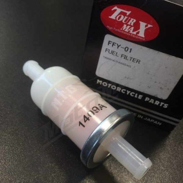 TOURMAX Fuel Filter Ø8mm Beta / Derbi / Fantic / Gas Gas / Husaberg / Husqvarna / Kawasaki / KTM / Rieju / Yamaha 50-1290cc 85-26 