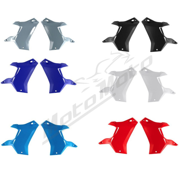 Racetech (rtech) radiator caps (left/right) t7 revolution yamaha tenere 700 '19-'24 color black