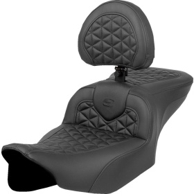 SADDLEMEN RoadSofa Tri Gripper Seat With Backrest Harley Davidson FLHX / FLTRX / FLTRXSE 1923-1977 23-25