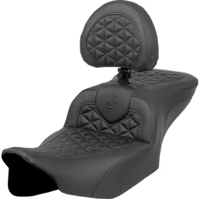 SADDLEMEN RoadSofa Tri Gripper Seat With Backrest Harley Davidson FLHX / FLTRX / FLTRXSE 1923-1977 23-25