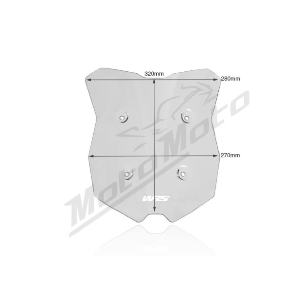 WRS KT007F SPORT Windscreen Smoke KTM Super Duke 1290GT ABS 19-24
