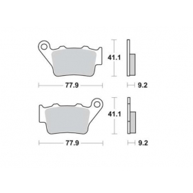 BRAKE PADS FERODO FDB2005SG / MCB672 OFFROAD