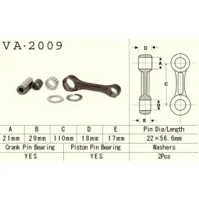 VESRAH Connecting rod Yamaha YFS 200 Blaster 88-06