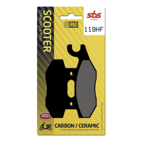 SBS 119HF Street Ceramic Organic Brake Pads Aeon / Daelim / Keeway / Kymco / SYM 50-400cc 99-18