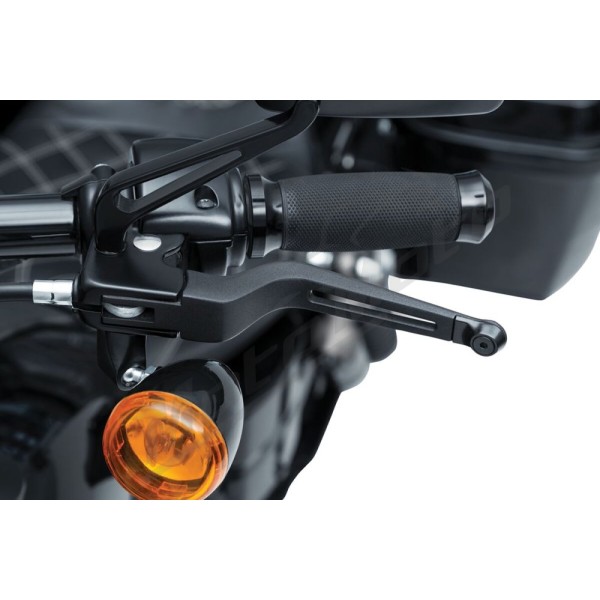KURYAKYN Dillinger Lever Set Black Harley Davidson FLD / FLHRI / FLHRS / FLHTI / FXD / XL / XLH 883/1690 96-17