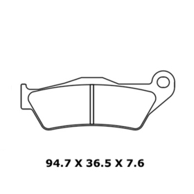 CL BRAKES 1258A3+ stabdžių trinkelės SUZUKI GSX-R / GSX-S 125 18-24